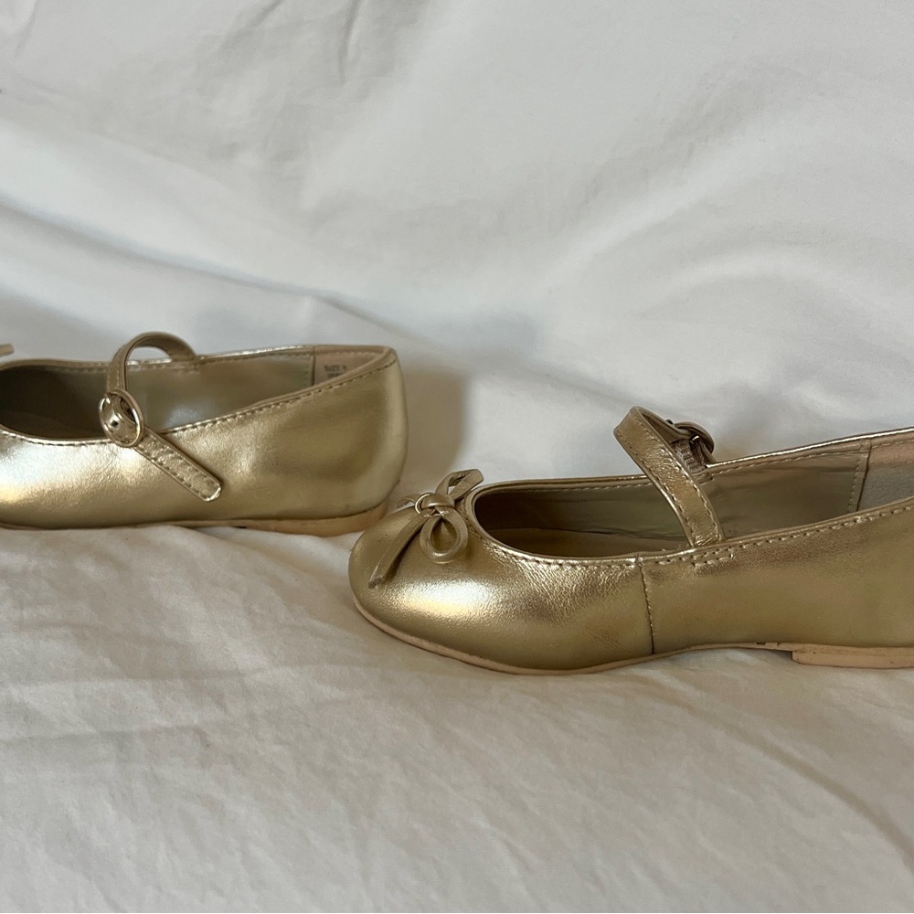 Janie and Jack Gold Dress Shoes - Picture 8 of 11